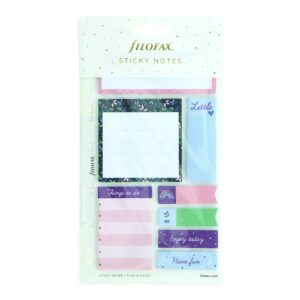 Filofax Accessory, Garden Collection, Repositionable Sticky Notes, Set of 8 Note Pads, 25 Sheets Each (B132742)