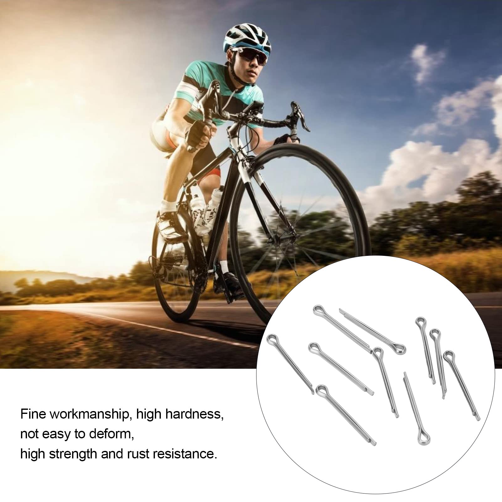 10pcs Disc Brake Pads Lock Pins, Stainless Steel Safety Pin Accessories