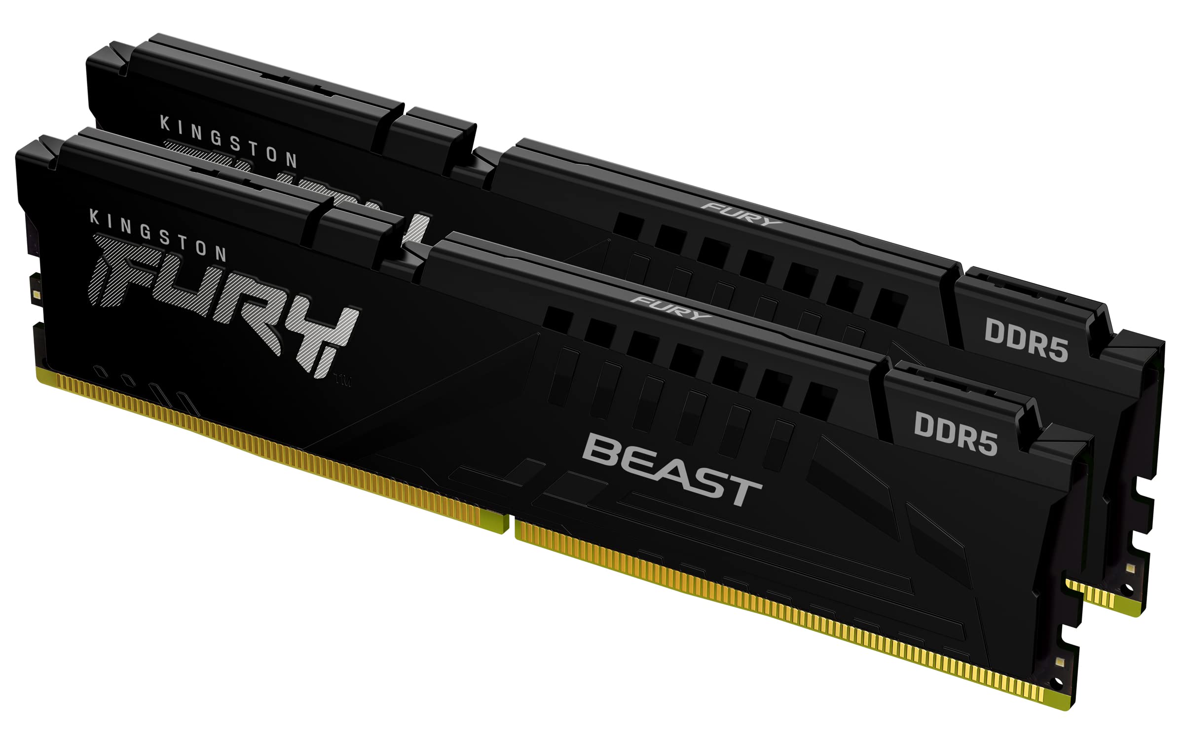 Kingston Fury Beast 32GB (2x16GB) 5600MT/s DDR5 CL40 DIMM (Kit of 2) Desktop Memory KF556C40BBK2-32