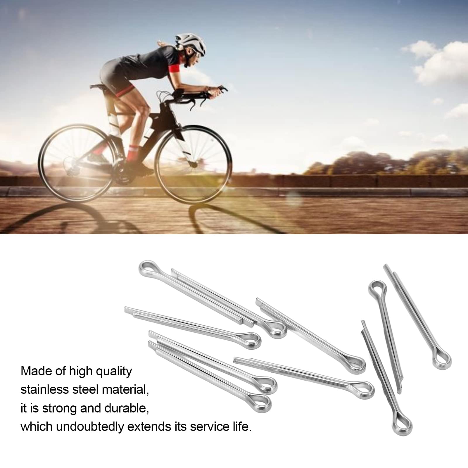 10pcs Disc Brake Pads Lock Pins, Stainless Steel Safety Pin Accessories