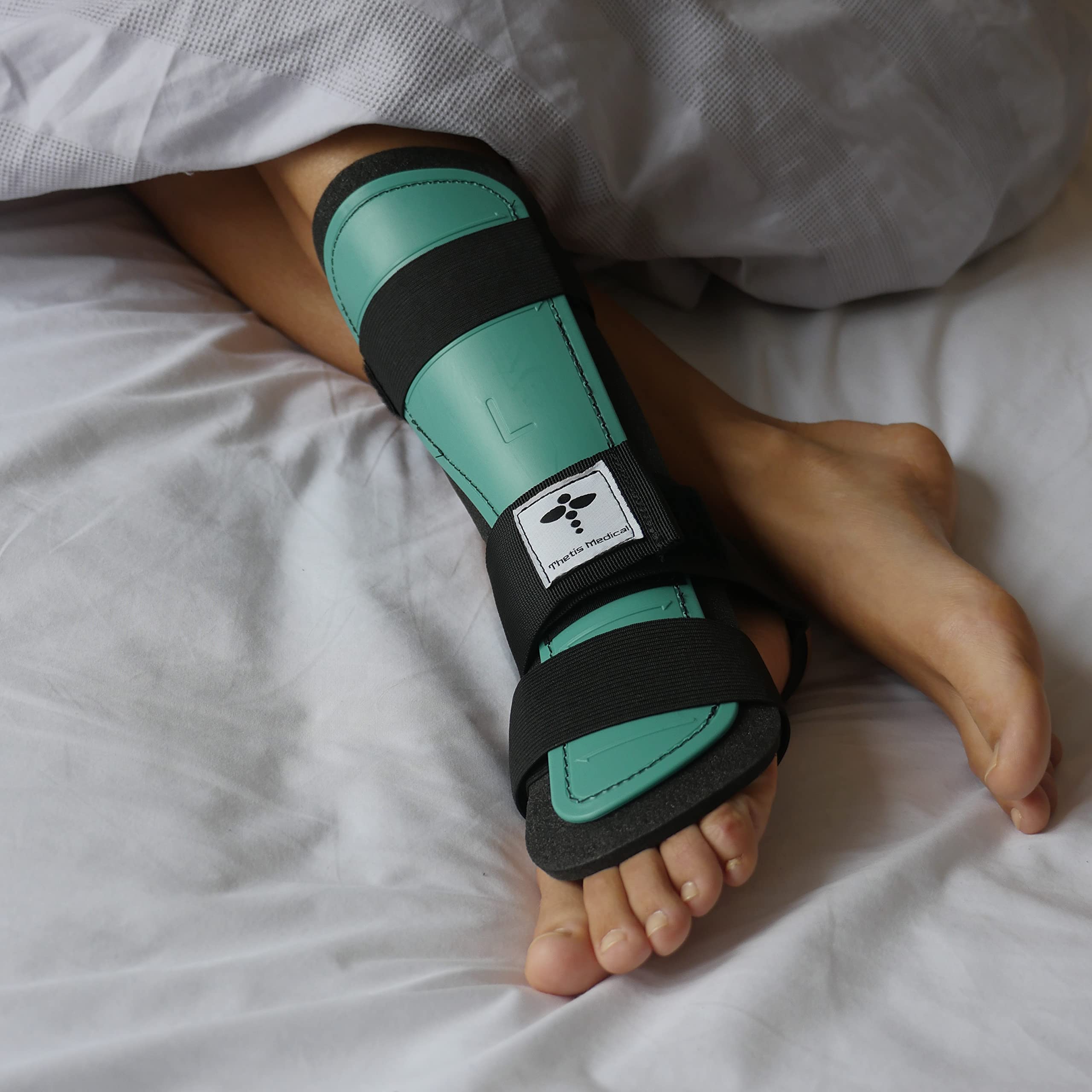 Achilles Tendon RUPTURE Night Splint, ONLY for COMPLETE Achilles tear - BEFORE PURCHASE: 1. Select SIZE & SIDE 2. Check with MEDICAL PROFESSIONAL (Small, Left)