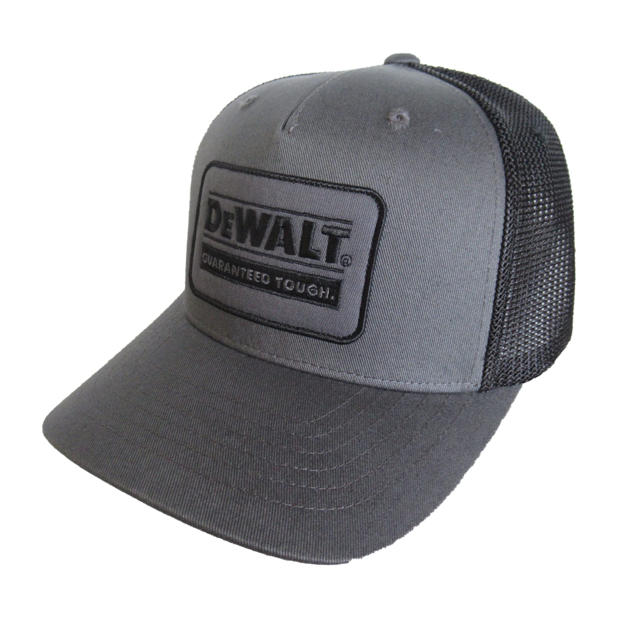 DEWALT Men's Oakdale Patch Trucker Hat (Grey/Black)