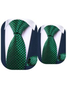 barry.wang necktie boy silk plaid tie set father and son check tie set hanky engagement