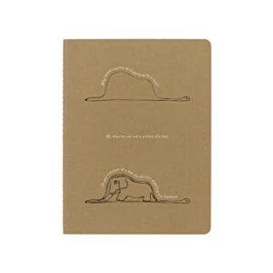 Moleskine Limited Edition Le Petit Prince, Cahier Journal, Plain/Blank & Hard Cover Notebook, Ruled/Lined, Collector's Box, Elephant