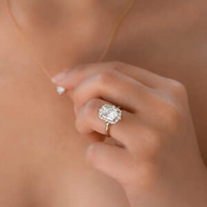 3.1 ct tw Kobelli Moissanite Raina Engagement Ring - yellow-gold / 6.0 / G-H