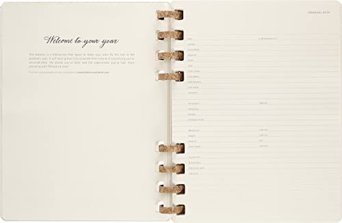 Moleskine Spiral 12 Month 2023 Academic Year Planner, Hard Cover, XL (7.5" x 9.75"), Oyster