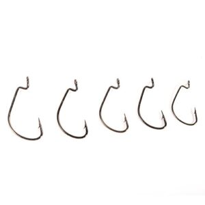 EVTSCAN 100PCS/Box Fishing Crank Hook High Carbon Steel Offset Lure Jig Worm Fishing Accessories Tools