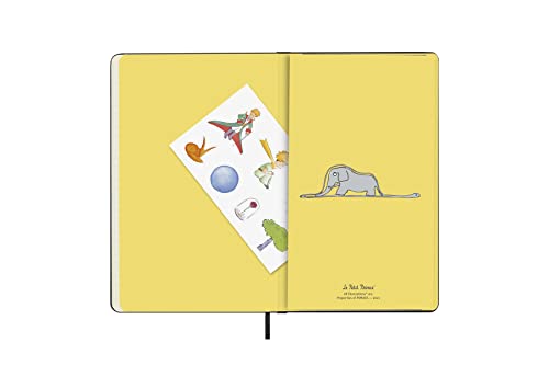 Moleskine Limited Edition Le Petit Prince, Cahier Journal, Plain/Blank & Hard Cover Notebook, Ruled/Lined, Collector's Box, Elephant