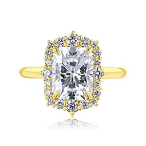 3.1 ct tw Kobelli Moissanite Raina Engagement Ring - yellow-gold / 6.0 / G-H