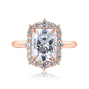 3.1 ct tw Kobelli Moissanite Raina Engagement Ring - yellow-gold / 6.0 / G-H