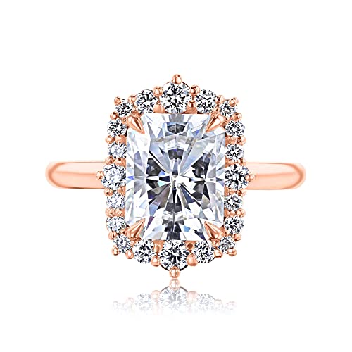 3.1 ct tw Kobelli Moissanite Raina Engagement Ring - yellow-gold / 6.0 / G-H