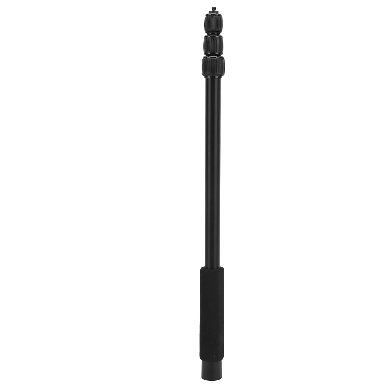 Shanrya Mic Boom Arm, Boom Pole Holder, High Durability Aluminium Alloy CNC Technology Boom Pole for Interview/ TV Applications/ Video Production(4 Knots)