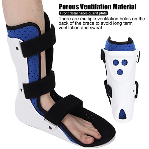 Foot Orthosis Support Drop, Ankle Foot Drop Hook and Loop Fasteners Repeatable Cleaning Porous Ventilation for Men for Stroke Tendon Injury for Women(Left foot, S)