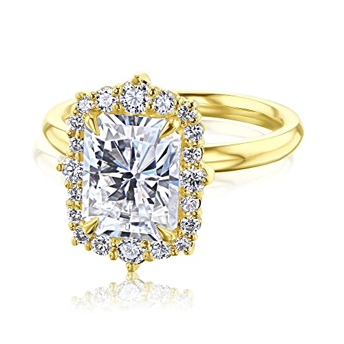 3.1 ct tw Kobelli Moissanite Raina Engagement Ring - yellow-gold / 6.0 / G-H