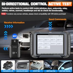 XTOOL D8W Wireless Bidirectional Scan Tool, Topology OBD2 Scanner with 3-Year Updates, ECU Coding, PMI, 38+ Resets, Crankshaft Relearn, CAN FD/DoIP, Full Diagnostic Scanner for Car