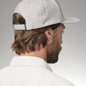 NIXON Deep Down Snapback Hat - Heather Gray/White