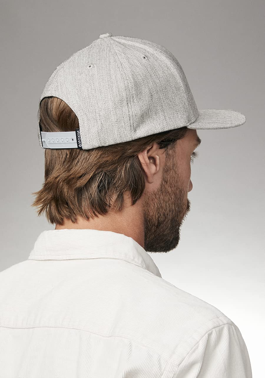 NIXON Deep Down Snapback Hat - Heather Gray/White