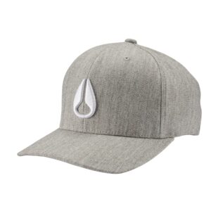 NIXON Deep Down Snapback Hat - Heather Gray/White