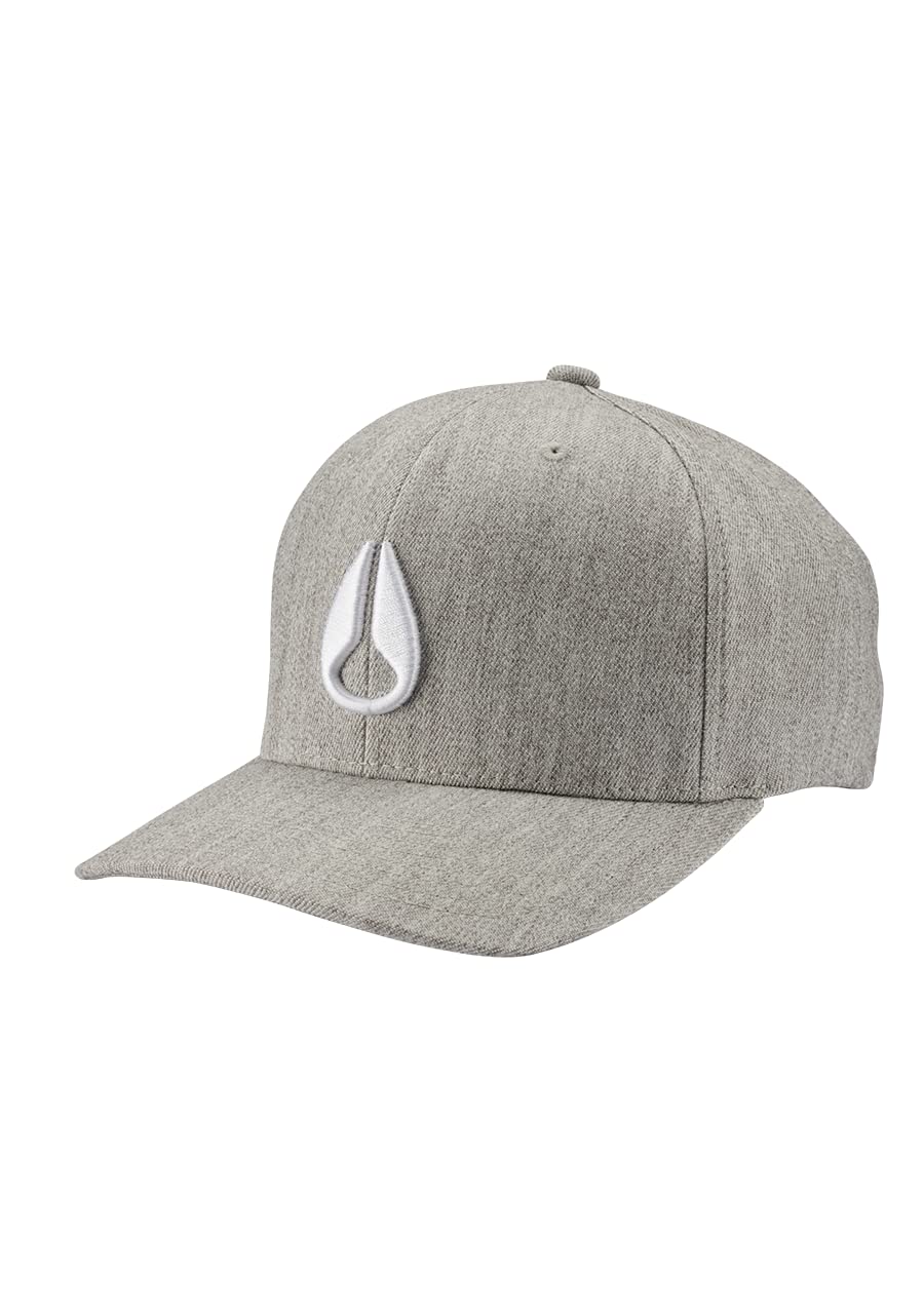 NIXON Deep Down Snapback Hat - Heather Gray/White