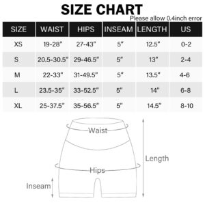 AUROLA Intensify Workout Shorts for Women Seamless Scrunch Short Gym Yoga Running Sport Active Exercise Fitness Shorts(S,Black)