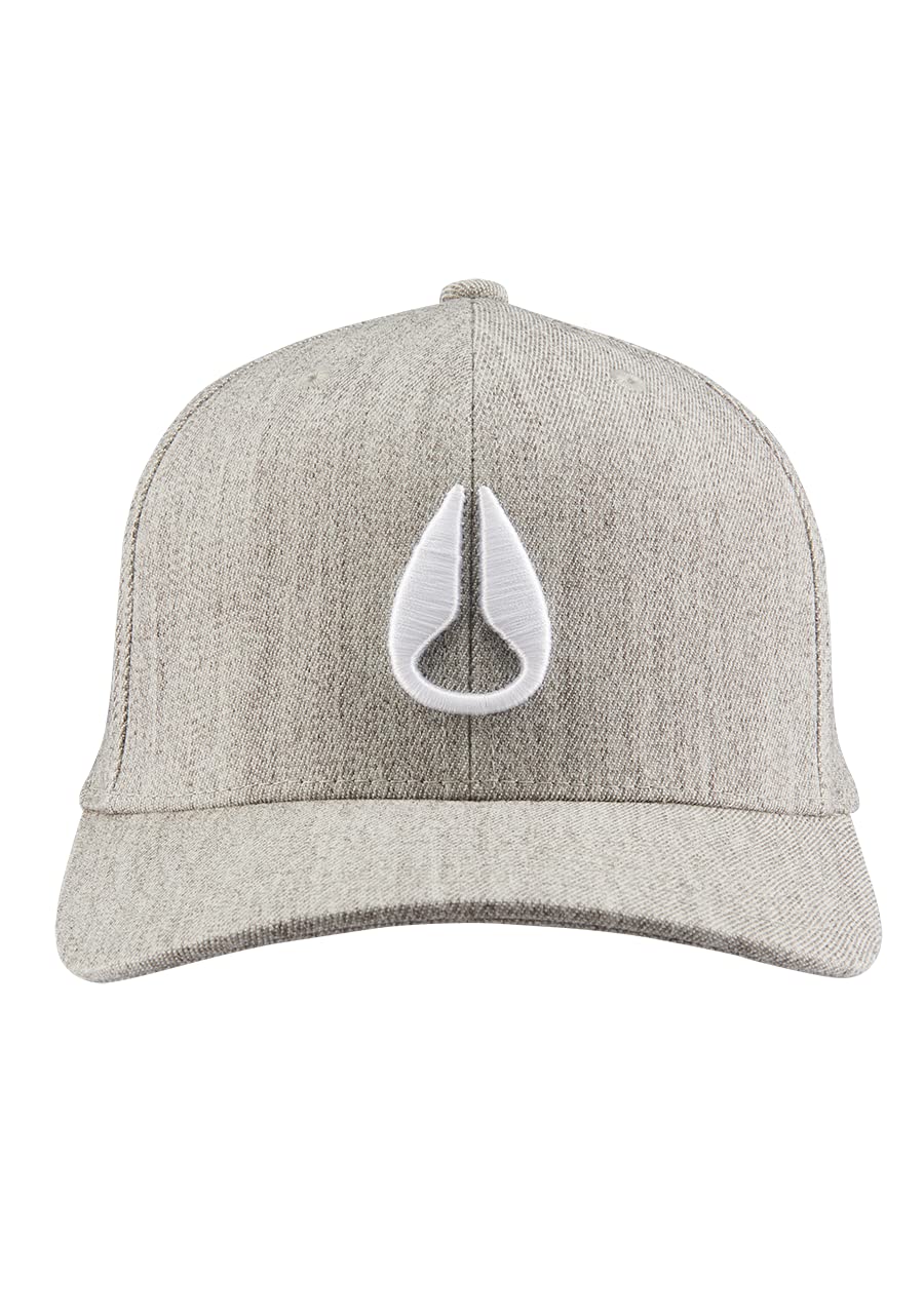 NIXON Deep Down Snapback Hat - Heather Gray/White