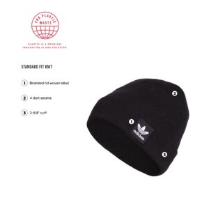 adidas Originals Grove Beanie, Black/Black/White, One Size