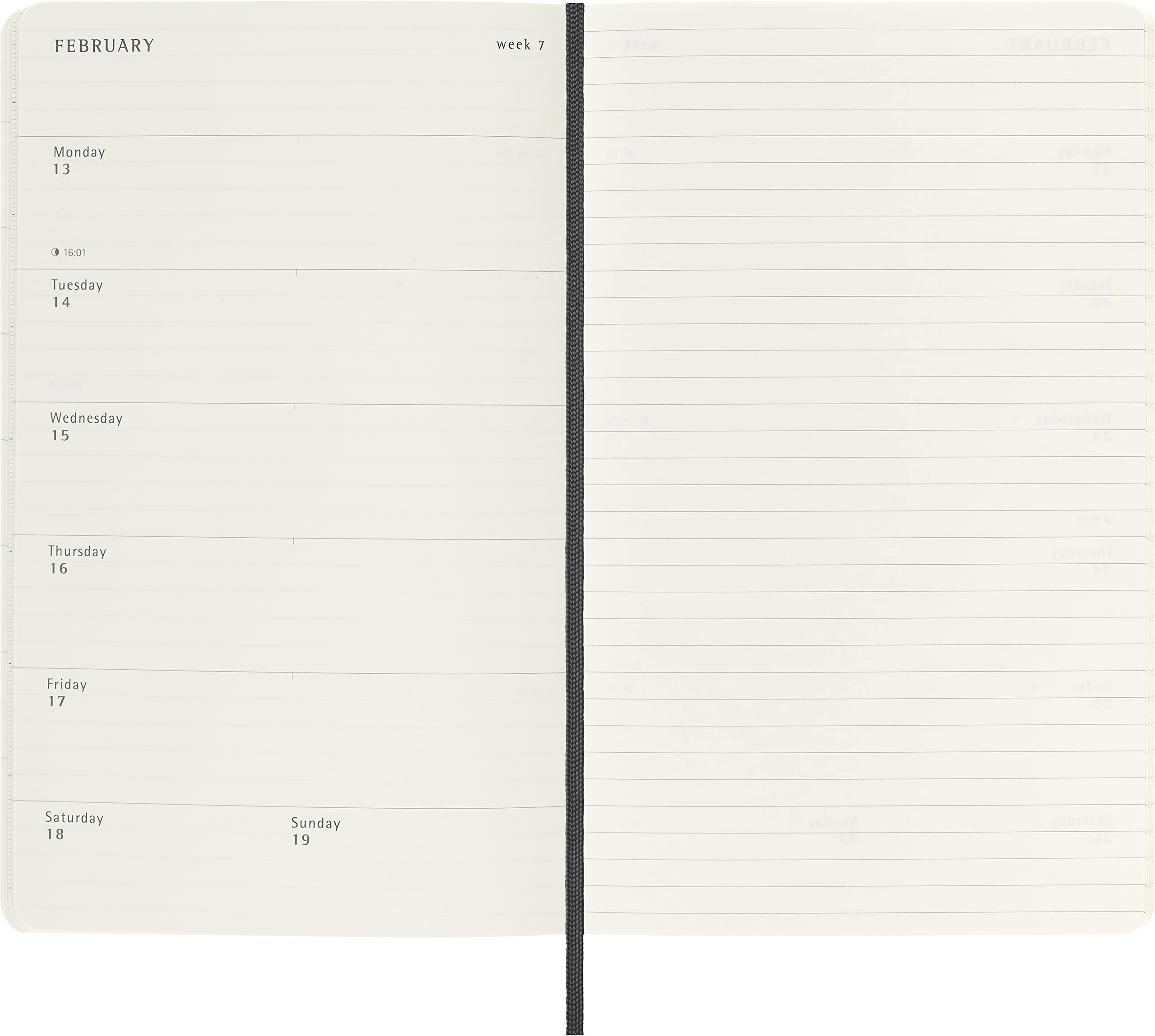 Moleskine Classic 18 Month 2022-2023 Weekly Planner, Soft Cover, Large (5" x 8.25"), Black