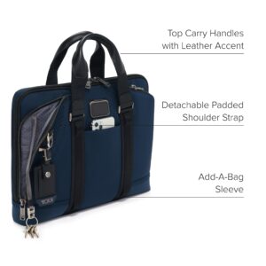 TUMI - Alpha Bravo Academy Brief - Compact Laptop Briefcase - Travel Laptop Bag - 11.8" X 15.5" X 2.0" - For 15" Laptop - Navy