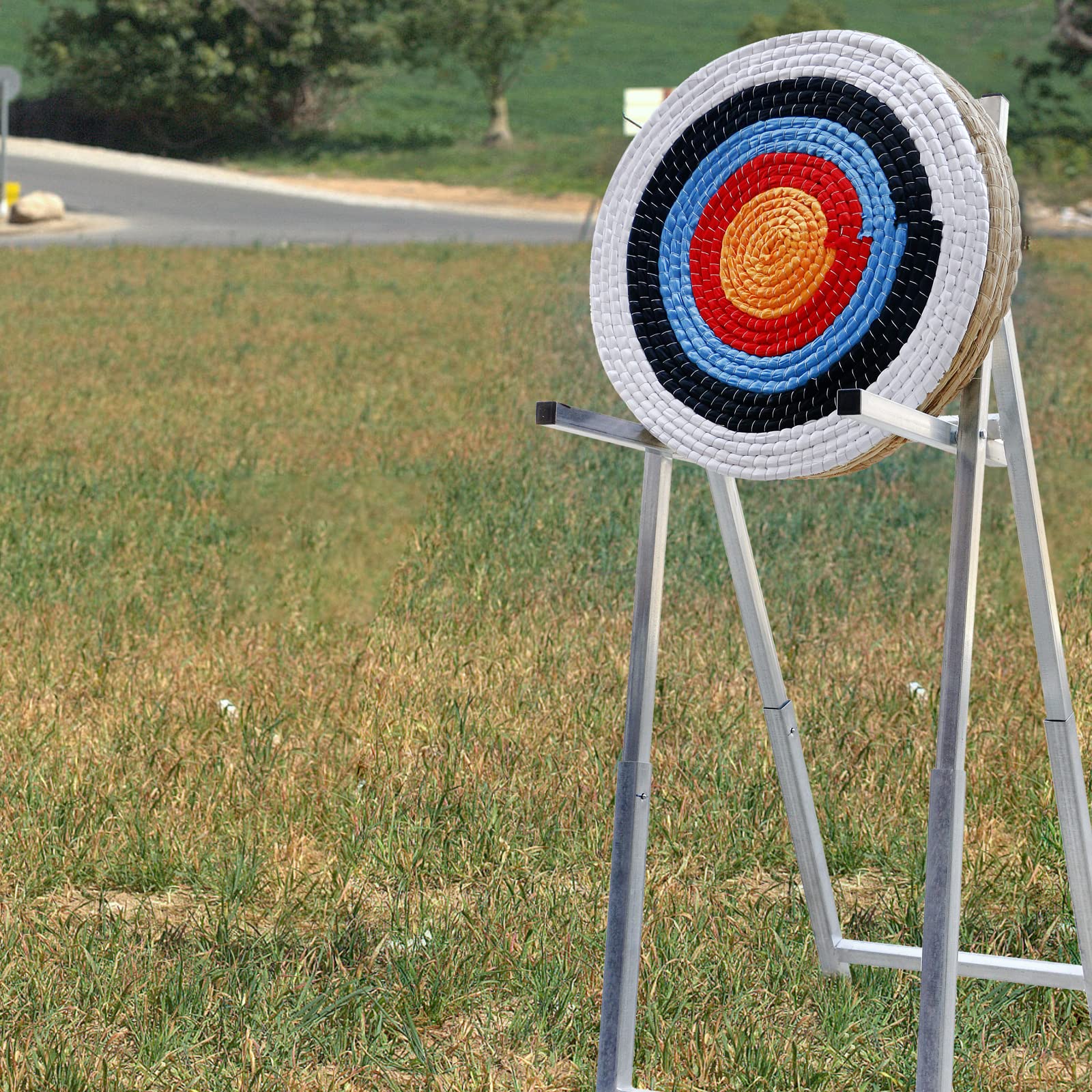 Swatlo Archery Target Stand for Bag & Straw Archery Targets 3 or 5 Layer, Portable & Foldable Archery Target Stand for Backyard/Indoor Archery Practice