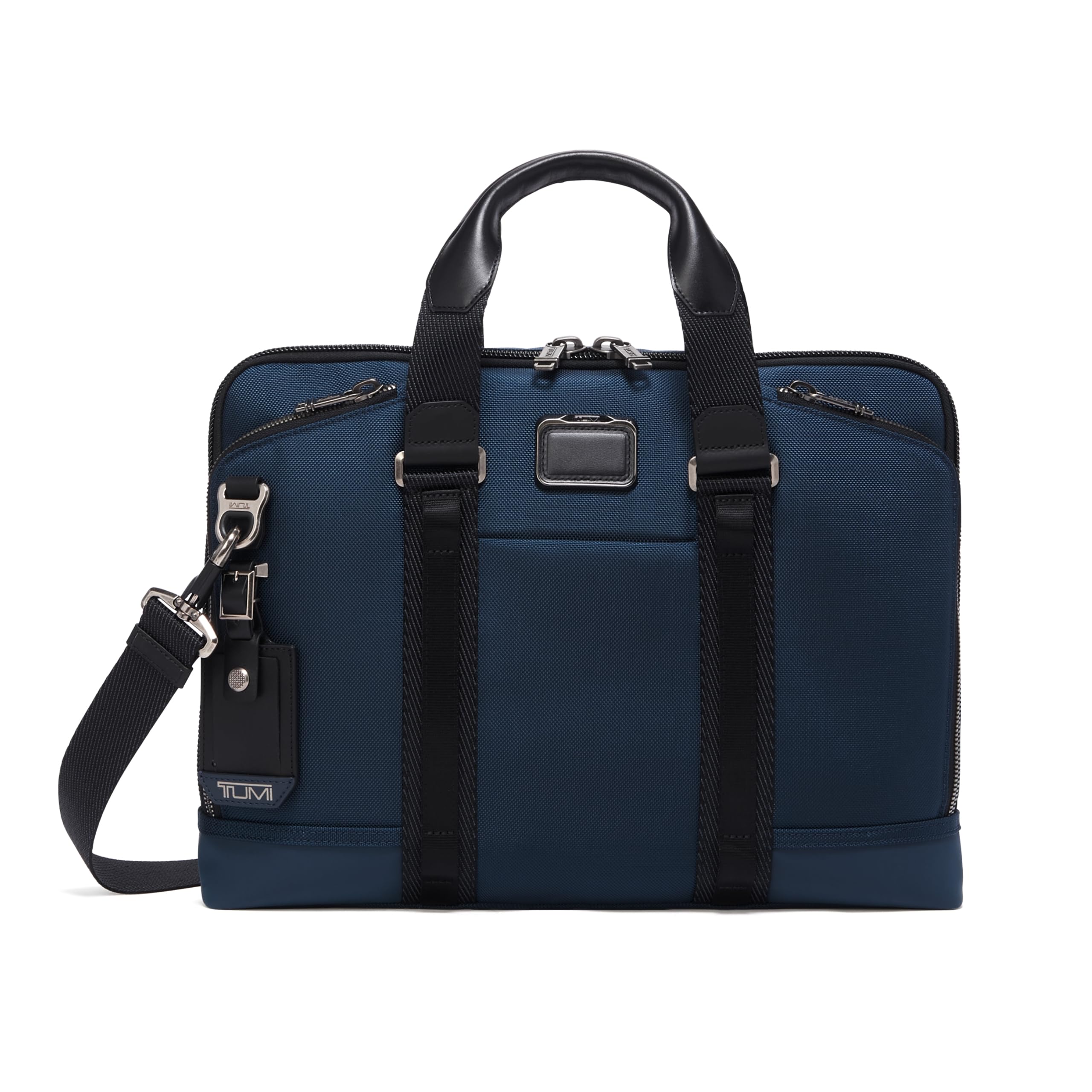 TUMI - Alpha Bravo Academy Brief - Compact Laptop Briefcase - Travel Laptop Bag - 11.8" X 15.5" X 2.0" - For 15" Laptop - Navy