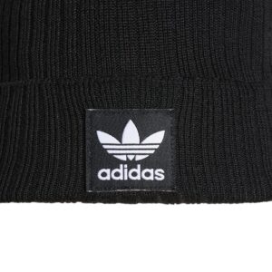 adidas Originals Women's Rib Beanie, Black/White 2, One Size