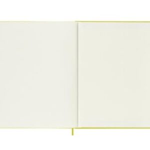 Moleskine Classic Notebook, Hard Cover, XL (7.5" x 9.5") Ruled/Lined, Hay Yellow (Silk), 192 Pages