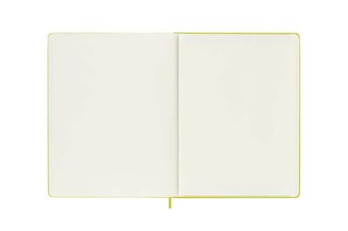 Moleskine Classic Notebook, Hard Cover, XL (7.5" x 9.5") Ruled/Lined, Hay Yellow (Silk), 192 Pages