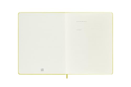 Moleskine Classic Notebook, Hard Cover, XL (7.5" x 9.5") Ruled/Lined, Hay Yellow (Silk), 192 Pages