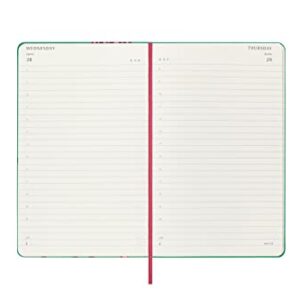 Moleskine Limited Edition Frida Kahlo 12 Month 2023 Daily Planner, Hard Cover, Large (5" x 8.25"), Green