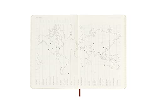 Moleskine Limited Edition Alice In Wonderland 12 Month 2023 Weekly Planner, Hard Cover, Large (5" x 8.25"), Alice