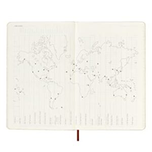 Moleskine Limited Edition Alice In Wonderland 12 Month 2023 Weekly Planner, Hard Cover, Large (5" x 8.25"), Alice