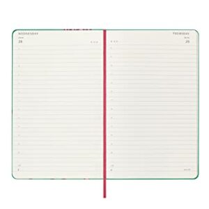 Moleskine Limited Edition Frida Kahlo 12 Month 2023 Daily Planner, Hard Cover, Large (5" x 8.25"), Green