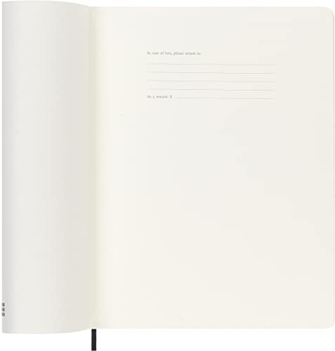 Moleskine 2023 Monthly Planner, 18M, Extra Large, Black, Soft Cover (7.5 x 10)