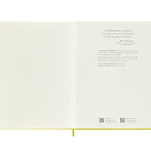 Moleskine Classic Notebook, Hard Cover, XL (7.5" x 9.5") Ruled/Lined, Hay Yellow (Silk), 192 Pages