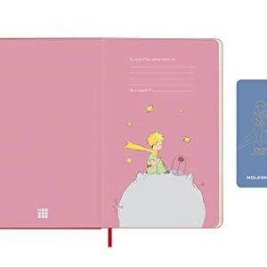 Moleskine Limited Edition Le Petit Prince 12 Month 2023 Weekly Planner, Hard Cover, Large (5" x 8.25"), Rose