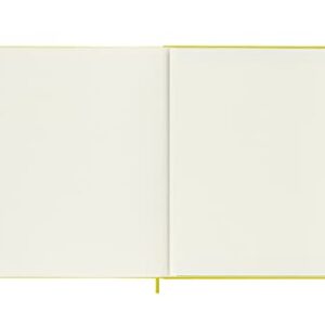 Moleskine Classic Notebook, Hard Cover, XL (7.5" x 9.5") Ruled/Lined, Hay Yellow (Silk), 192 Pages