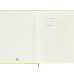 Moleskine Classic Notebook, Hard Cover, XL (7.5" x 9.5") Ruled/Lined, Hay Yellow (Silk), 192 Pages