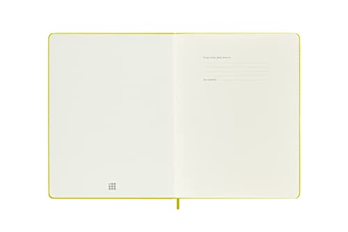 Moleskine Classic Notebook, Hard Cover, XL (7.5" x 9.5") Ruled/Lined, Hay Yellow (Silk), 192 Pages