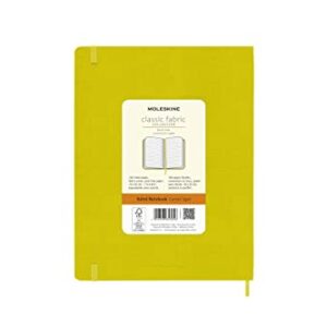 Moleskine Classic Notebook, Hard Cover, XL (7.5" x 9.5") Ruled/Lined, Hay Yellow (Silk), 192 Pages