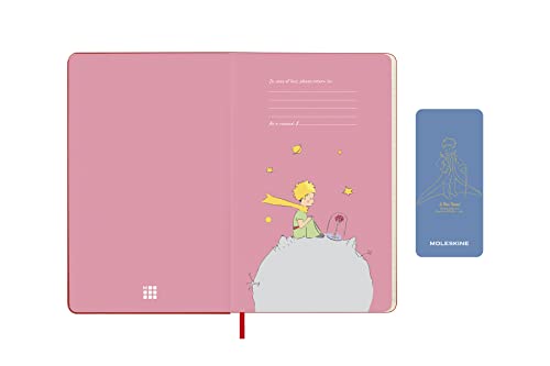 Moleskine Limited Edition Le Petit Prince 12 Month 2023 Weekly Planner, Hard Cover, Large (5" x 8.25"), Rose