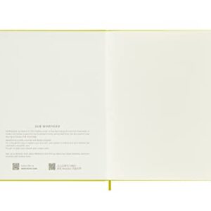 Moleskine Classic Notebook, Hard Cover, XL (7.5" x 9.5") Ruled/Lined, Hay Yellow (Silk), 192 Pages