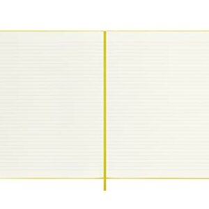 Moleskine Classic Notebook, Hard Cover, XL (7.5" x 9.5") Ruled/Lined, Hay Yellow (Silk), 192 Pages