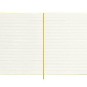 Moleskine Classic Notebook, Hard Cover, XL (7.5" x 9.5") Ruled/Lined, Hay Yellow (Silk), 192 Pages