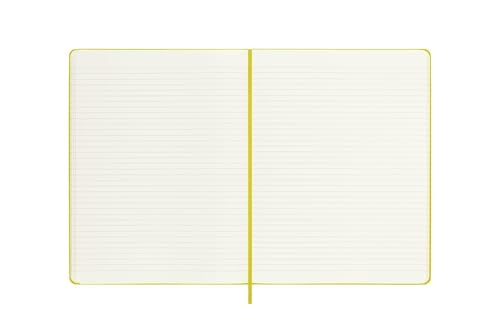 Moleskine Classic Notebook, Hard Cover, XL (7.5" x 9.5") Ruled/Lined, Hay Yellow (Silk), 192 Pages